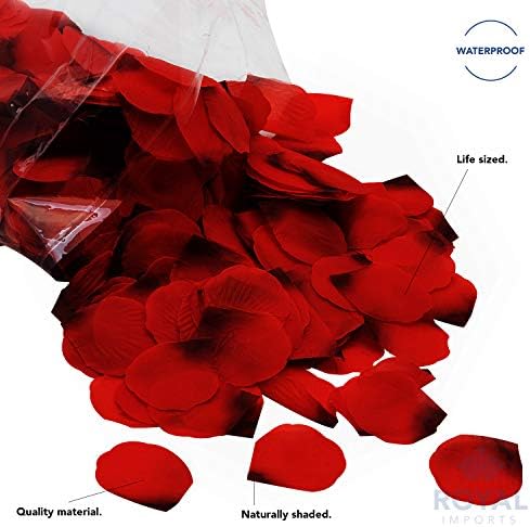 Kraljevski uvoz crvene svilene cvijeće romantične umjetne ruže latice za vjenčani prolaz, zabavu