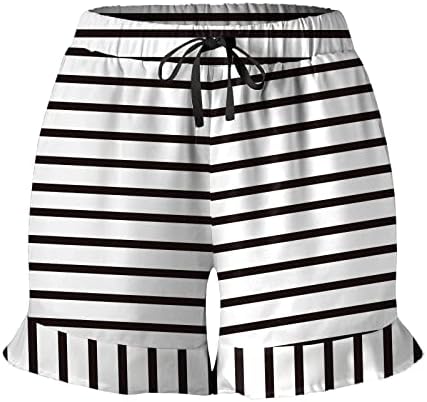 Ženske kratke hlače za ljetni casual visoki struk Comfy Lounge Shorts Workout Atletski trkeći kratke hlače Comfy labavi ljestvici Shorts