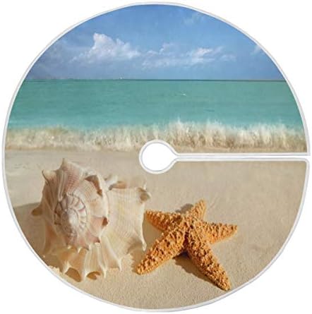 Alaza ljetna zvijezda pješčana plaža val božićne suknje ukras za sretne božićne ukrase odmorivanja Xmas 35,4