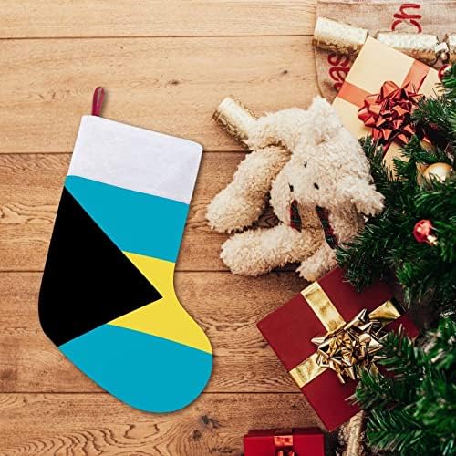 Bahami zastava personalizirana božićna čarapa Xmas kamin Porodični zabava Viseće ukrase