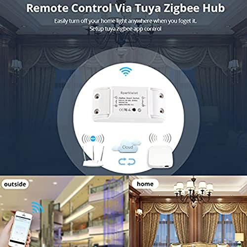 Sparkleot Zigbee Smart Home WiFi bežični daljinski prekidač, LED lampica, DIY relejni modul, kompatibilan