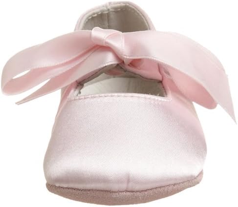 Ralph Lauren Lyseette baleta za djecu Briley Soft Sole Balet, ružičasti saten, 1 novorođenčad