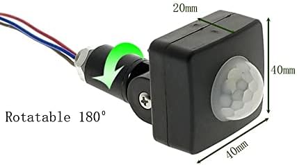 LED vodootporan PIR sklopka za vrijeme pokreta ljudskog tijela 85-265V - prekidači -