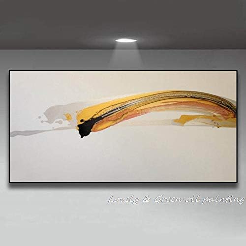 Skyinbags velika ruka oslikana moderna uljana slika na platnu, apstraktne zlatne zidne slike za zgušnjavanje Artwork