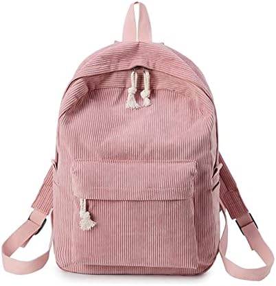 Ležerni ruksak lično lično ranac s kolekcijama u boji s daypack jednostavno corduroy djevojka školska torba