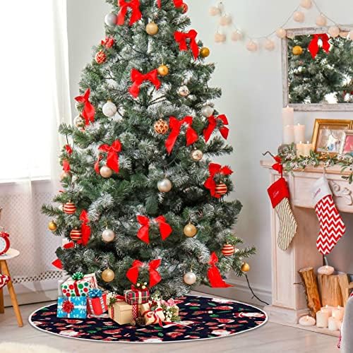 Oarencol Santa Candies Pokloni božićne suknje od 36 inča Holly napušta zvona Xmas Holiday party Tree Detaos
