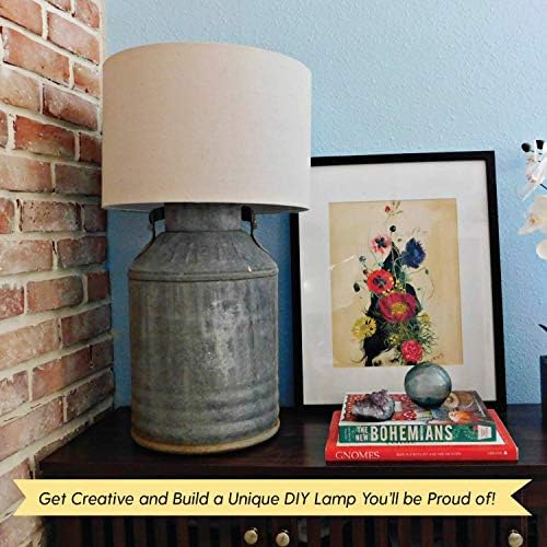 Volim tu lampu DIY lampa ožičenja Kit, Antique mesing utičnica & amp; 12ft braon kabl ,za izradu &