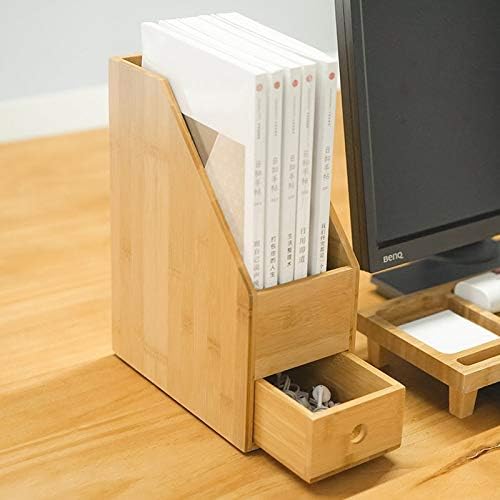 Anncus Bamboo Office Files Holder organizator stola sa studijskom studijskom sobu Rezervirajte polica A4 papir za pohranu papira Eko prirodno skladištenje -