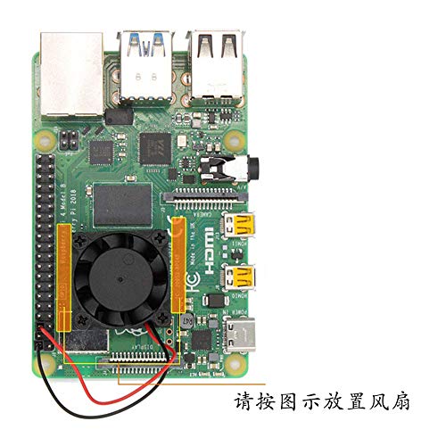 Raspberry Pi 4 Model B CPU hladnjaci jedan ventilator za hlađenje sa RAM LAN USB čipom hladnjak Set