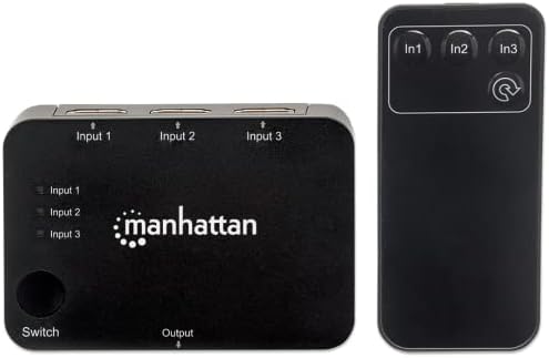 Manhattan 3 Port Remote HDMI prekidač 3 port 4k @ 30Hz USB snaga