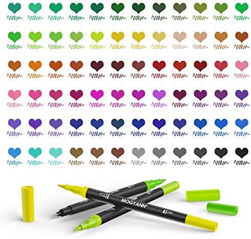 MOGYANN markeri za bojenje odraslih - Set markera za bojenje sa dvostrukim vrhom u 72 boje