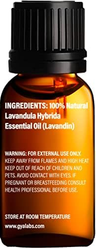 Lavandin ulje i eukaliptusovo ulje - Gya Labs Napetost za napetost za ublažavanje glavobolje - čista terapijska esencijalna ulja Esencijalna ulja - 2x10ml