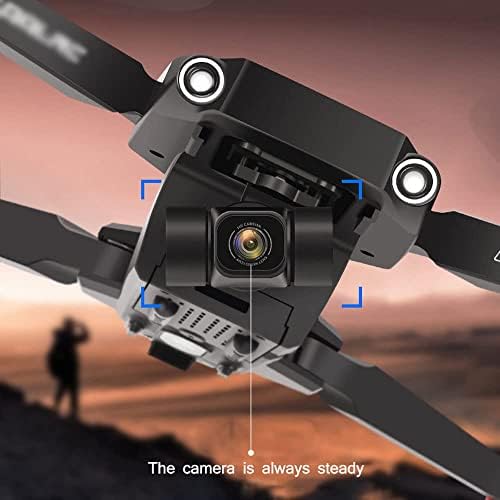 UJIKHSD sklopivi GPS dron sa 6k UHD kamerom za odrasle, Quadcopter sa motorom bez četkica, Auto Return Home,