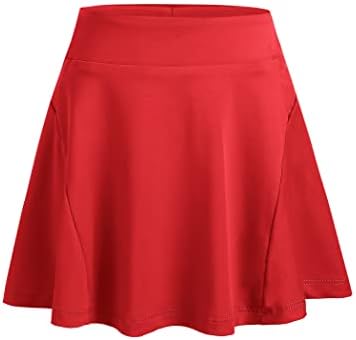 Zaclotre Girls Active Skort Visoko struka Naslijeđena suknja za tenisku suknju Trčanje vježbanje Atletski suknje