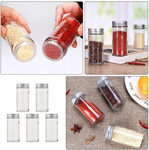 Yardwe Auto Grinder 5pcs Paprika Shakers Dispenser Jars boce kuhinjske soli JAR Condimenting Posude začinski okvir