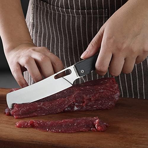 Zhengsheng sklopivi kuharski nož 4,8 oštra 440A oštrica od nehrđajućeg čelika G10 ručka Sklopivi japanski stil kuhinjski nož za kuhanje kampova na otvorenom