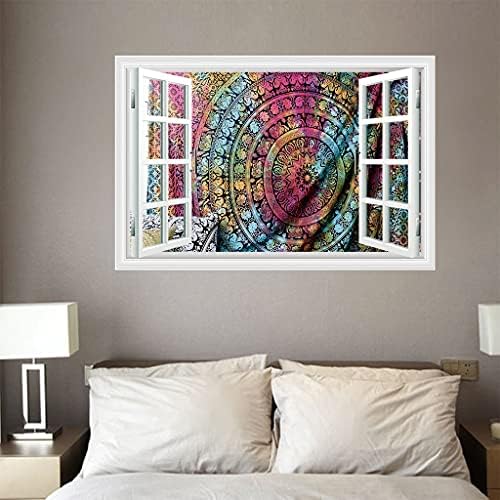 Zzfgxx zidne naljepnice cvjetna tkanina, dekorativna zidna naljepnica pogodna za spavaću sobu dnevni