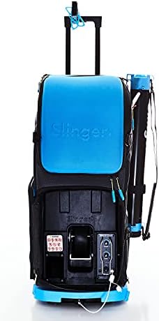 Slinger prijenosni bacač teniskih loptica-najbolji bacač lopti & mašina za lansiranje-multifunkcionalna teniska torba-daljinsko upravljanje-W / oscilator, kuglična cijev , držač kamere