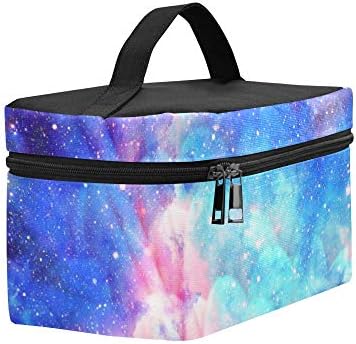 Zvijezde u svemiru sa šarenim cvjetnim Galaxy uzorkom kutija za ručak tote torba za ručak izolovana torba za ručak za žene/muškarce / piknik/brod/plaža/ribolov/škola / posao