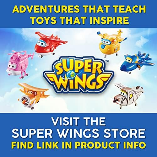 Super Wings 2& 34; Transform-a-Bot 4-Pack, Supercharged Paul, vrtoglavica, zlatan dječak, Mira, avion igračke