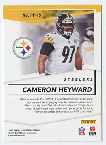 2022 Panini prestige prestigiozni profesionalci # 15 Cameron Heyward Pittsburgh Steelers NFL fudbalska trgovačka kartica