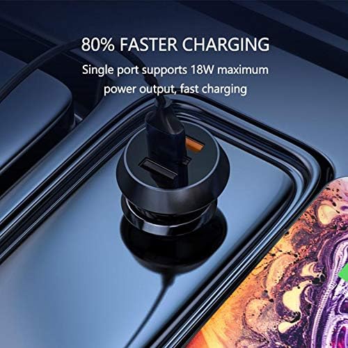 USB Car Charger[2-Pack],Bralon 25W QC3. 0 & amp; 3.4 a/5V Rapid Car Charger Smart Phone Charger