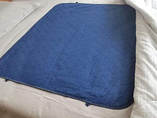 Pakovanje od 2 Careboe prekriven plavim jastučićima za krevet Incontinence Underpad 34 X36 za višekratnu i pranje izdržljivog vodootpornog dodatnog upijanja za madrac mornaricu