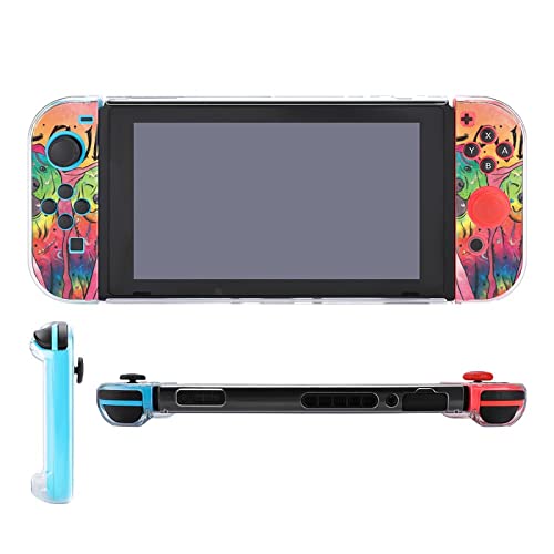 Nonock zaštitni poklopac kućišta za Nintendos Switchs, Rainbow Lover Dog Switchs konzola za igru anti-Scratch drop-Proof PC petodijelni, Tvrda futrola ručni držač za Nintendos Switchs