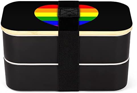 LGBT Gay Pride zastava Bento ručak kutija za propuštanje Bento kutija za hranu sa 2 odjeljka za off off offcce za piknik