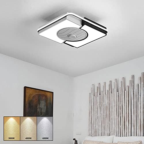 Kharigai akrilni stropni ventilator miran luster sa električnim ventilatorom zatamnjene LED
