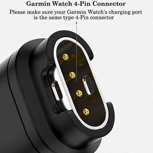 USB C 90 stupni adapter, Garmin Watch punjač za USB TIP CABLE CABLU CONTNER ZA GARMIN FENIX 7 7S 7x 6 6S 6x 5 5S 5x, Forerunner 945 45 45S 245 Muzika, instinkt 1/2 / 2s / plima i više