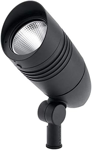 Kichler 16218BKT30 prelazni naglasak iz pejzažne LED kolekcije u crnoj boji, 8,50 inča