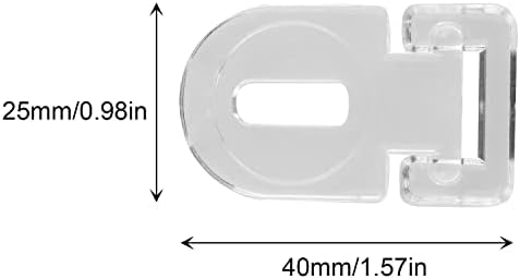 Akrilni šarki JCBIZ 6pcs Prozirna plastična brava has karcinski zasun od akrilnog mini kopče za