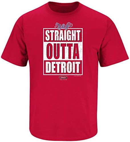 Smack Odjeća Detroit HOCKEY navijači. Majica ravno izreta Detroit