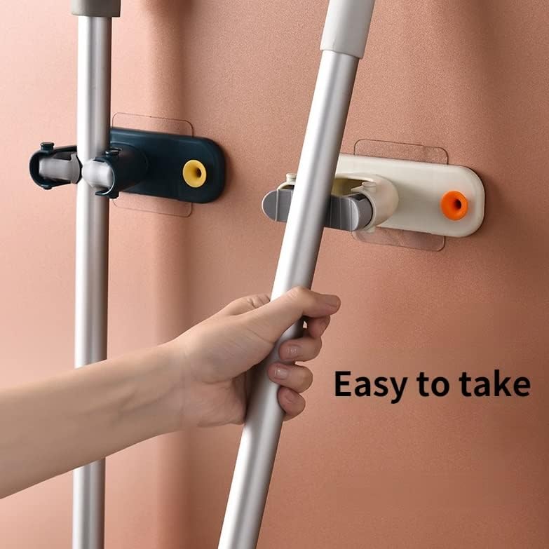 XMTXZYM Mop Clip Hook kuhinjska polica četkica za čuvanje metle vješalica keramička pločica bez probijanja samoljepljivi Kućni alat za kupatilo