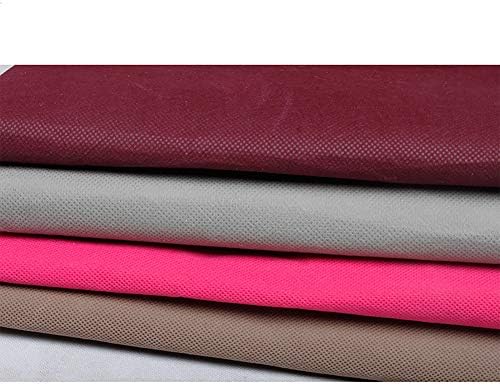 Ne-tkana tkanina od tkanine ormar, sastavljeni ormar za skladištenje Organizator Armoire Polica za spavaću sobu za odjeću za spavaće sobe-crvena 128x45x170cm