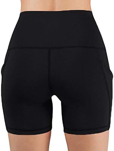 SSDXY visoke struke joga kratke hlače za žene Tummy Control Atletic Workout Trčalice sa bočnim džepovima