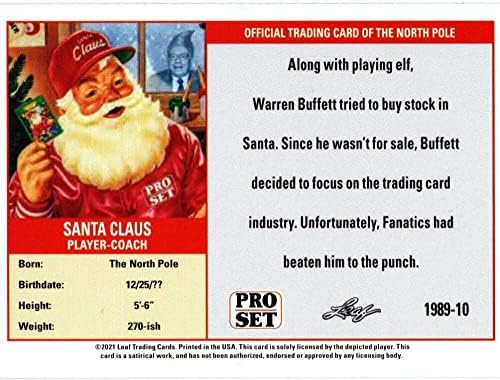2021 Pro Set Santa Claus 1989-10 Warren Buffet službena trgovačka kartica