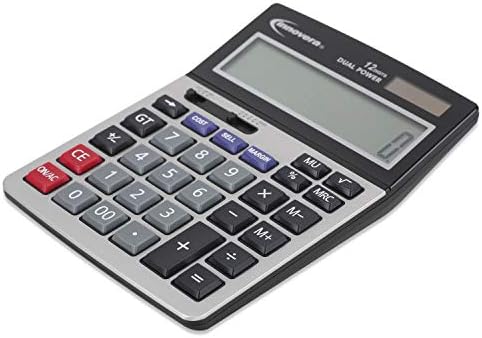 InnoverA 15968 15968 Kalkulator profita za analizator profita, dvostruka snaga, 12-znamenkasti LCD ekran