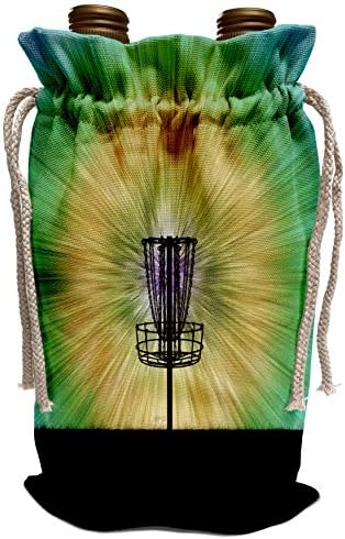 3Droza Phil Perkins - Disk Golf - Tie Dye Disc Golf Basket - šareni disk Golf kravata Dizajn košara - Torbe za vino