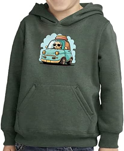 Automobil Toddler Pulover Hoodie - Cartoon Sponge Fleece Hoodie - Odštampan hoodie za djecu