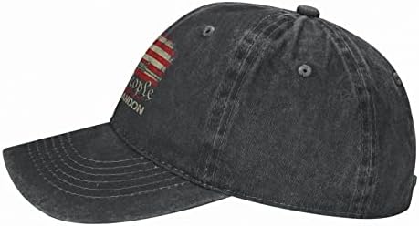 Uqdght Trump 2024 Vodite Ameriku Unisex za odrasle bejzbol kaubojski šešir Black