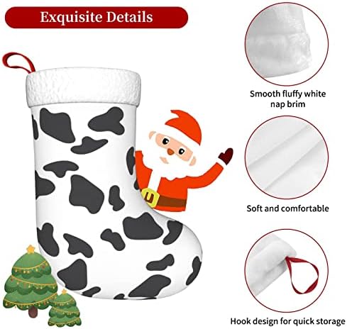 Custodwarf krava dot krava Christma čarape Xmas Dekoracije drveća Božićne čarape za Xmas Holiday Party