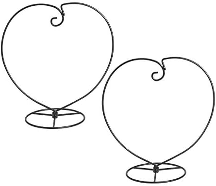 Vorcool Pogodno 2pcs Orrnament Ornament za jedrenje za prikaz željeza viseći stalak Držač nosača za viseći stakleni globus zračni biljci Terrarium Witch Ball Home Vjenčani ukras
