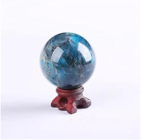 1pc 50mm-85mm Prirodno silosko liječenje kamena plava apatitna sfera GEMSTOne Ball za ukrašavanje kućnog dekoracija zacjeljivanje kamena otklanjanje zlih duhova za crtanje bogatstva bogatstvom bogatstva