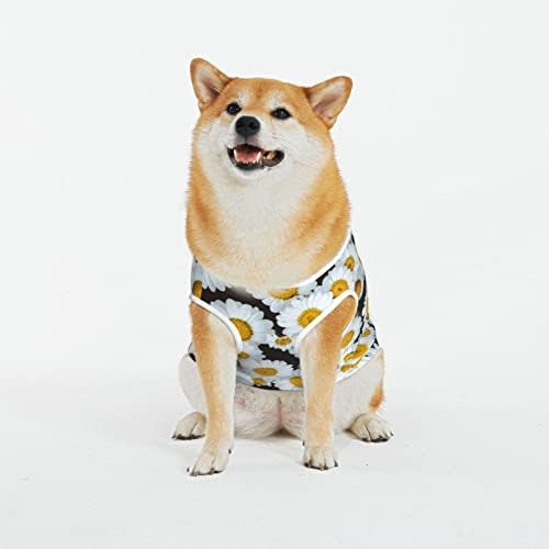 Pamučne majice za kućne ljubimce svježe-ljeto-daisies štene kostimi pasa mačaka pidžama mekani psi