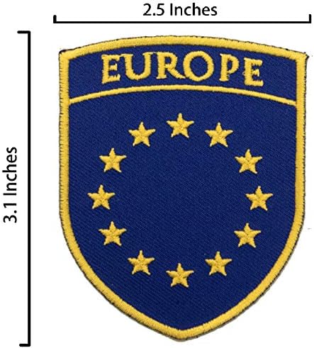 A-Ona France zastava LAPEL + evropska zastava unije vruće kožonike zakrpa, toplota zaptivena