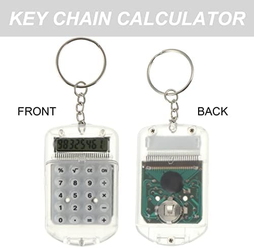 Alipis Kids Key Chains 3pcs Mini kalkulator Privjesak za prijenosni džep Kalkulator Key prsten Mini
