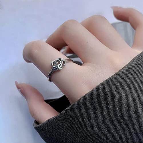 2023 Nova ženska ručna ručna ručno rađena srebrna književna nakita modna prstena za floterski