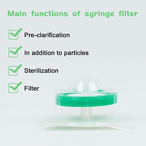Filter za špric od 15 pakovanja sterilna PES hidrofilna filtracija 0,22 um veličina pora, prečnik Membrane 30 mm sterilna PES membrana pojedinačno upakovana